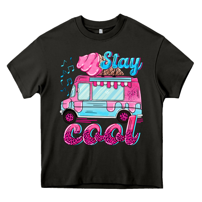 Stay Cool With Ice Cream Van Summer Heavy Core Tee by NancyCooperArtShop | Teevron