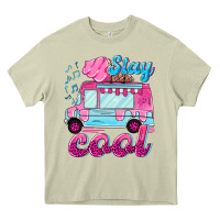 Mossy Stay cool with ice cream van summer Heavy Core Tee - NancyCooperArtShop
