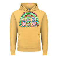 Vintage Mustard Easter gnomes rainbow Vintage Hoodie - OliviaCreatesArt