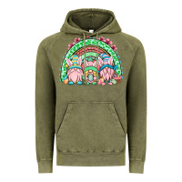 Vintage Olive Easter gnomes rainbow Vintage Hoodie - OliviaCreatesArt
