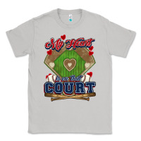 Moon Dust My heart is on that court Baseball Classic Tee - HowdyJamesFarm