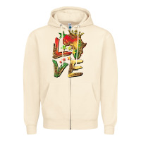 Sandshell juneteenth love Zipper Hoodie - BarkalooDesign