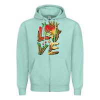Seafoam juneteenth love Zipper Hoodie - BarkalooDesign