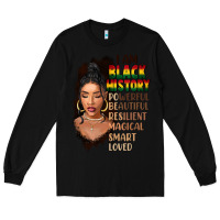 Black I am black history black girl Long Sleeve Tee - FaDigitalArtStudio