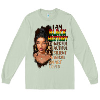 Matcha I am black history black girl Long Sleeve Tee - FaDigitalArtStudio