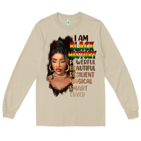 Mushroom I am black history black girl Long Sleeve Tee - FaDigitalArtStudio