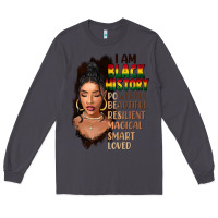 Smoke I am black history black girl Long Sleeve Tee - FaDigitalArtStudio