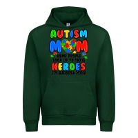 Forest Green autism mom some people look up to their heroes i'm Urban Hoodie - JahusDesignShop