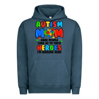 Pigment Midnight Navy autism mom some people look up to their heroes i'm Urban Hoodie - JahusDesignShop