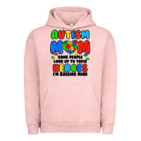 Pigment Salmon autism mom some people look up to their heroes i'm Urban Hoodie - JahusDesignShop