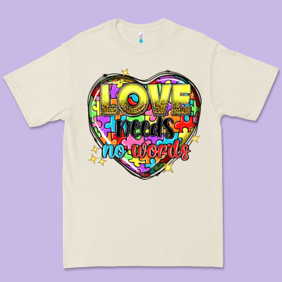 Love Needs No Words Premium Tee Designed By Nancycooperartshop