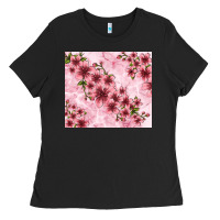 Hibiscus Flowers With Glitter Ladies Tee | Teevron