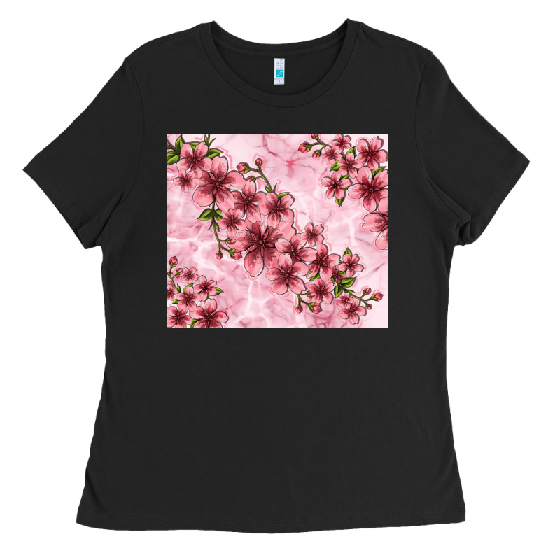 Hibiscus Flowers With Glitter Ladies Tee by TumblerDesignByShophia | Teevron