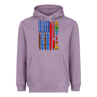Lavender autism american flag Heavyweight Hoodie - AdoDesignShop