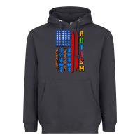Smoke autism american flag Heavyweight Hoodie - AdoDesignShop