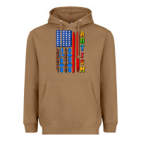 Toasted Coconut autism american flag Heavyweight Hoodie - AdoDesignShop