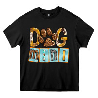 Black Dog Mini with Paw Heavy Core Tee - texasbilliewilder