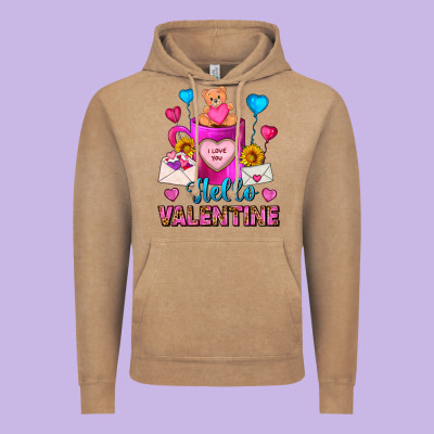 Hello Valentine Valentines Day Coffee Mug Vintage Hoodie Designed By Fadigitalartstudio