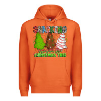 Carrot Snacking Around The Christmas Tree Premium Hoodie - CowhideDigitalArt