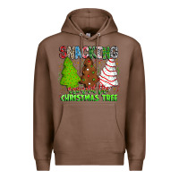 Chestnut Snacking Around The Christmas Tree Premium Hoodie - CowhideDigitalArt