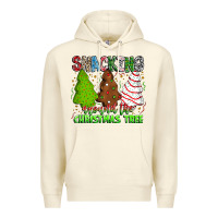 Sandshell Snacking Around The Christmas Tree Premium Hoodie - CowhideDigitalArt