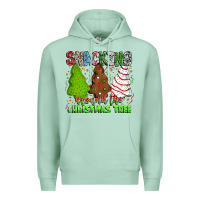 Seafoam Snacking Around The Christmas Tree Premium Hoodie - CowhideDigitalArt