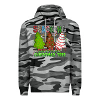 Slate Camo Snacking Around The Christmas Tree Premium Hoodie - CowhideDigitalArt
