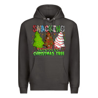 Smoke Snacking Around The Christmas Tree Premium Hoodie - CowhideDigitalArt