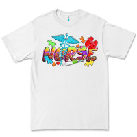 White Autism Nurse Premium Tee - NancyCooperArtShop