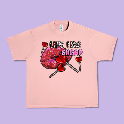 Lips Like Sugar Olivia Urban Heavy Tee Designed By Oliviacreatesart