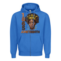 True Royal 1865 juneteenth black women Zipper Hoodie - BarkalooDesign