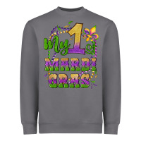 Storm my first mardi gras glitter fleur de lis Heavyweight Sweatshirt - Artiststas