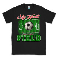 Black My heart is on that court Soccer Classic Tee - HowdyJamesFarm