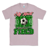 Lilac My heart is on that court Soccer Classic Tee - HowdyJamesFarm
