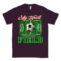 Plum My heart is on that court Soccer Classic Tee - HowdyJamesFarm