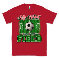 Red My heart is on that court Soccer Classic Tee - HowdyJamesFarm