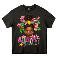 Asphalt August Girl Afro Woman Summer Heavy Core Tee - texasbilliewilder