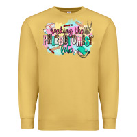 Antique Gold rocking the phlebotomist life Premium Sweatshirt - AdoDesignShop