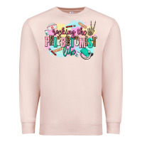 Pale Pink rocking the phlebotomist life Premium Sweatshirt - AdoDesignShop