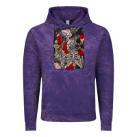 Cloud Purple Two skeletons hugging Valentine's Day Vintage Hoodie - FaDigitalArtStudio
