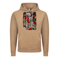 Vintage Coffee Two skeletons hugging Valentine's Day Vintage Hoodie - FaDigitalArtStudio