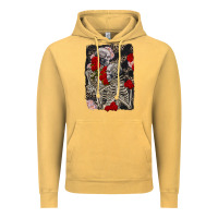 Vintage Mustard Two skeletons hugging Valentine's Day Vintage Hoodie - FaDigitalArtStudio
