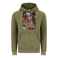 Vintage Olive Two skeletons hugging Valentine's Day Vintage Hoodie - FaDigitalArtStudio