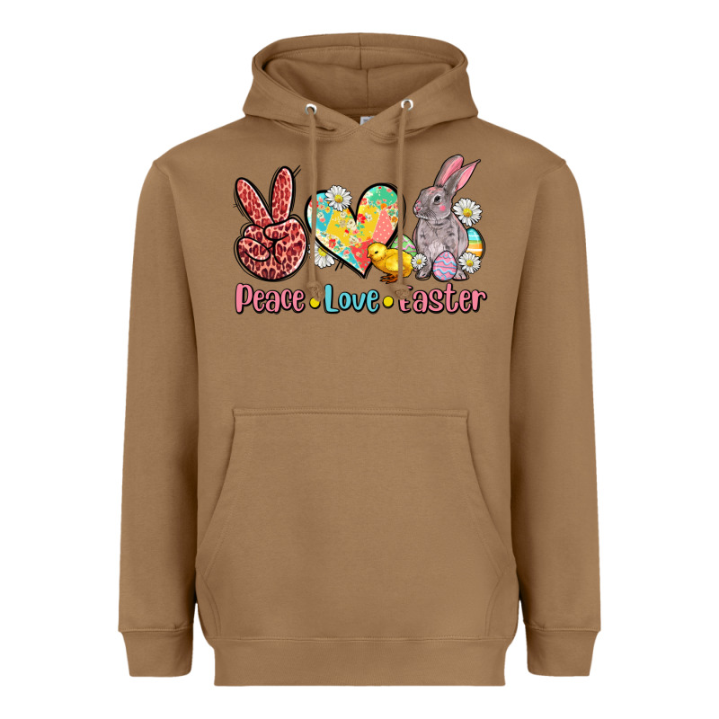 Peace Love Easter Heavyweight Hoodie by AdoDesignShop | Teevron