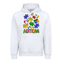 White autism Urban Hoodie - JahusDesignShop