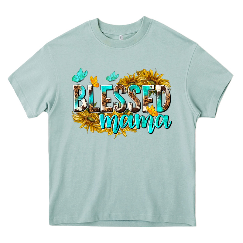 Blessed Mama Heavy Core Tee by texasbilliewilder | Teevron
