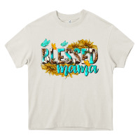 Cream Blessed Mama Heavy Core Tee - texasbilliewilder