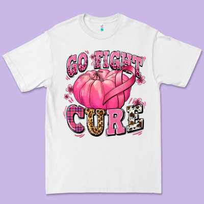 Go Fight Cure Pumpkin Premium Tee Designed By Texasbilliewilder