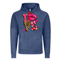 Vintage Denim Western love lips Vintage Hoodie - FaDigitalArtStudio