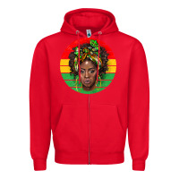 Red black women Zipper Hoodie - BarkalooDesign